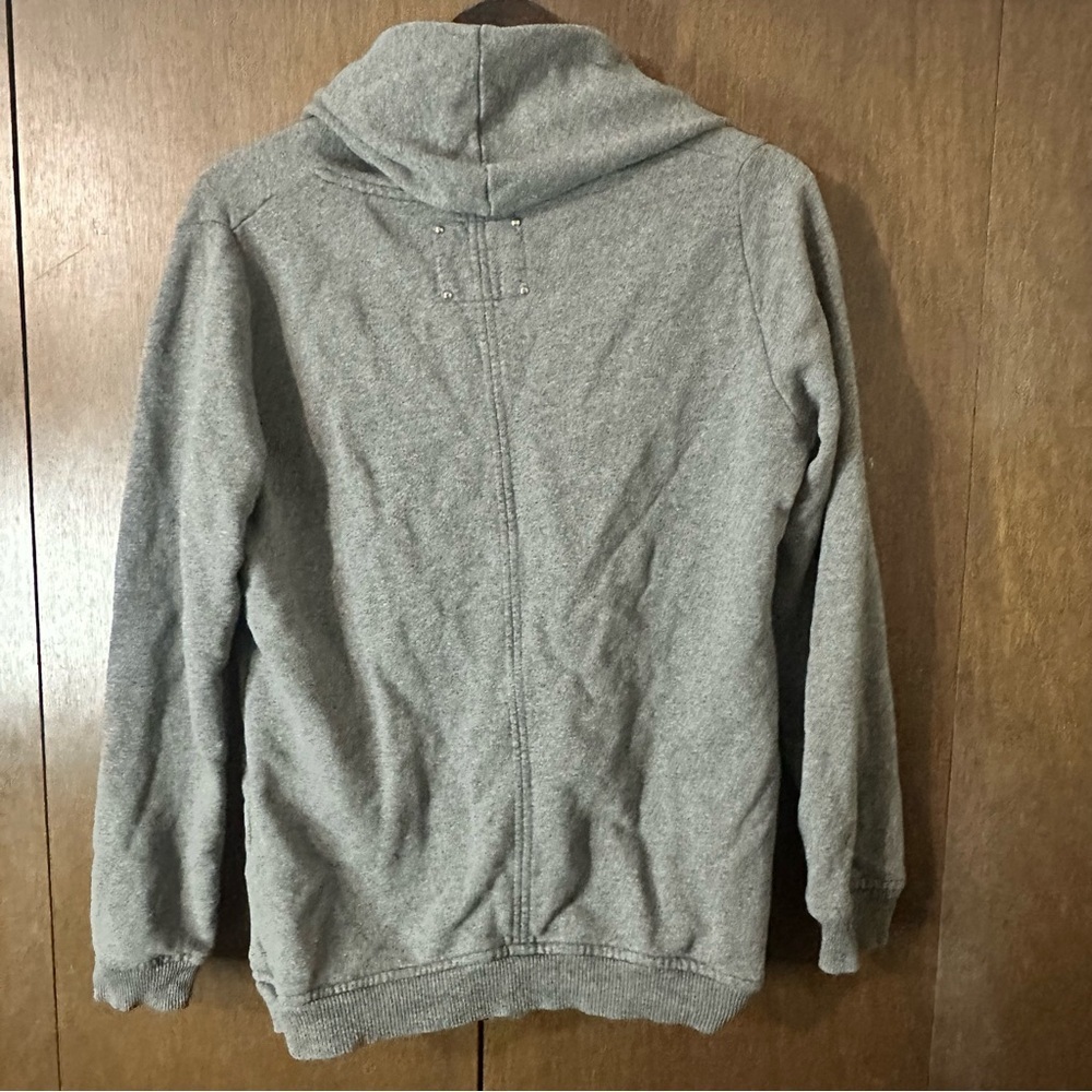 Aritzia Wilfred Free Grey Cocoon Rousseau Sweater Women Speckled Grey Cotton M - Picture 7 of 10